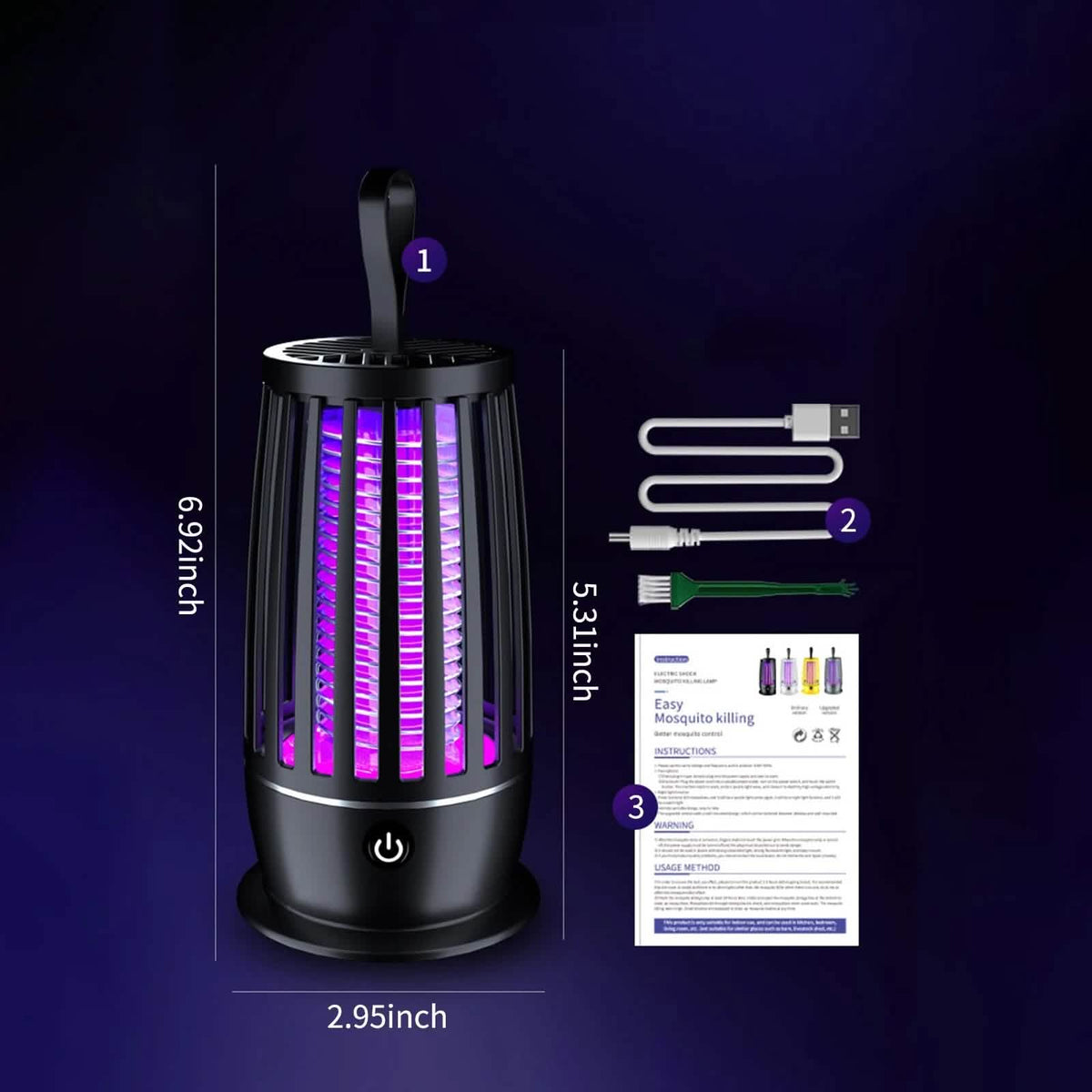 USB Mosquito Killer with Warm White Night Light