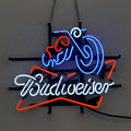 Vintage Style Harley Motorcycle Budweiser Neon Signs Light