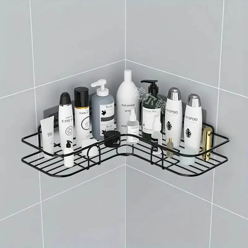 Wall-Mounted Storage For Toilet, Bathroom Shampoo Lotion Cosmetic Storage Rack