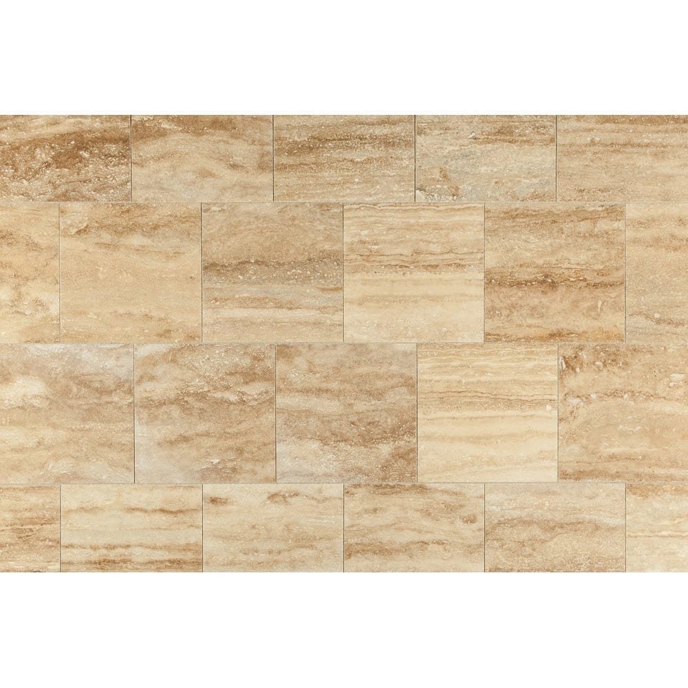 Walnut Vein-cut Travertine Floor and Wall Tile - Livfloors Collection
