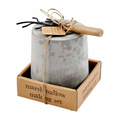 Tabletop Marshmallow Roasting Set - Mini Concrete Fire Pit