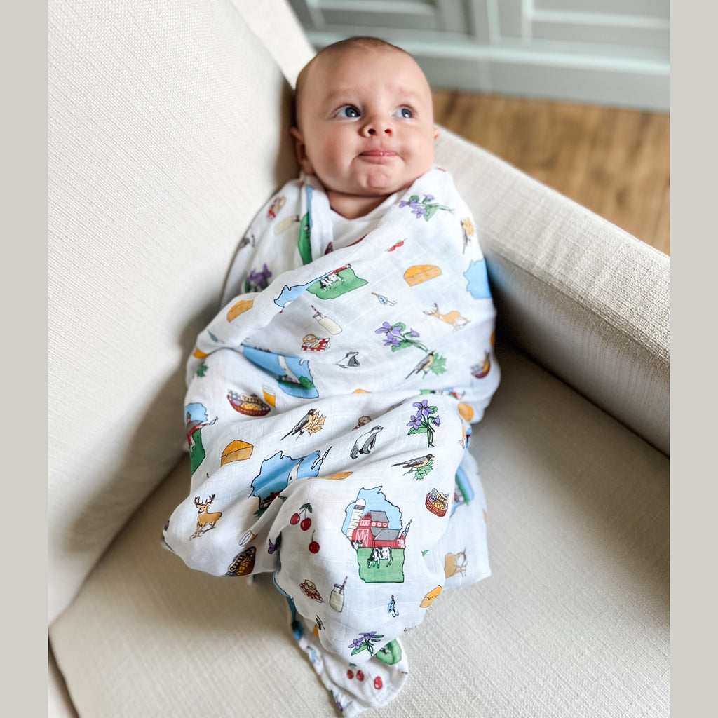 Wisconsin Baby Gift Bundle Baby Shower Essential for Newborn