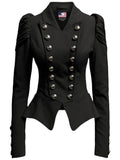 Women Military Style Cotton Jacket