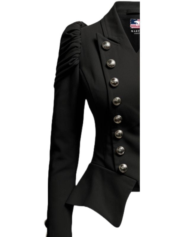 Women Military Style Cotton Jacket
