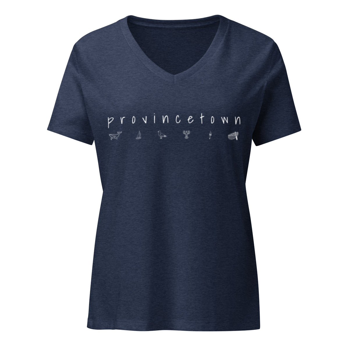 Nautical Relaxed V-Neck T-Shirt, Provincetown
