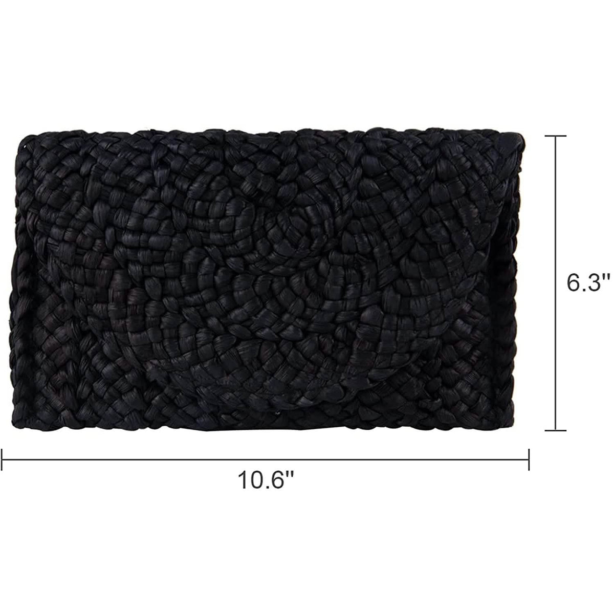 Women's Straw Clutch Purse