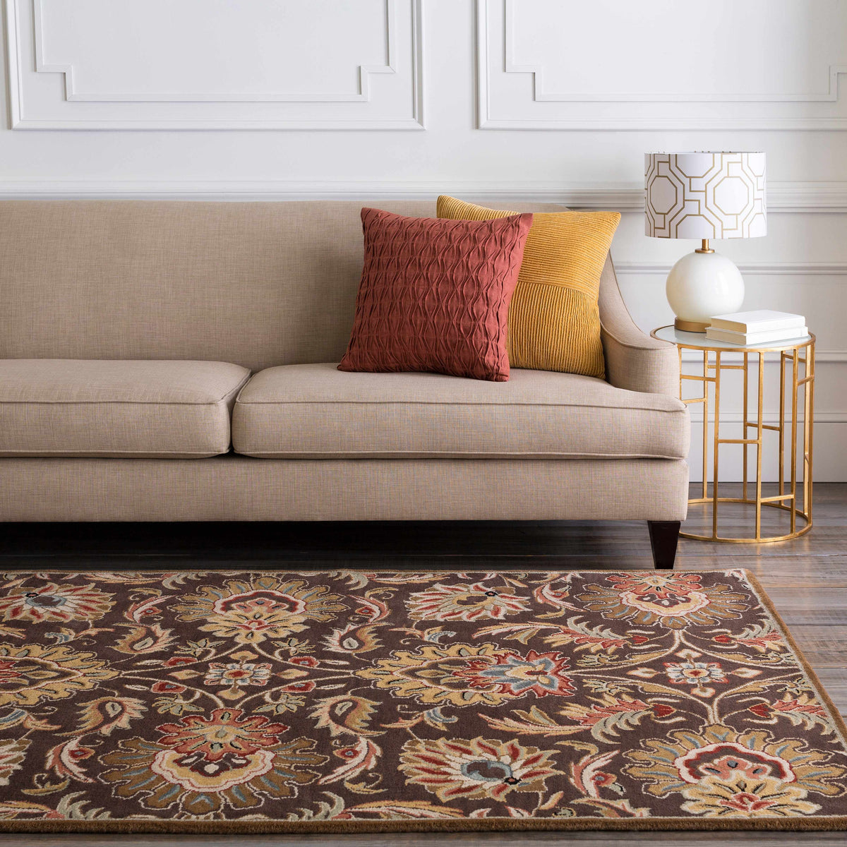 Chesterton 1028 Hand Tufted Brown Wool Rug