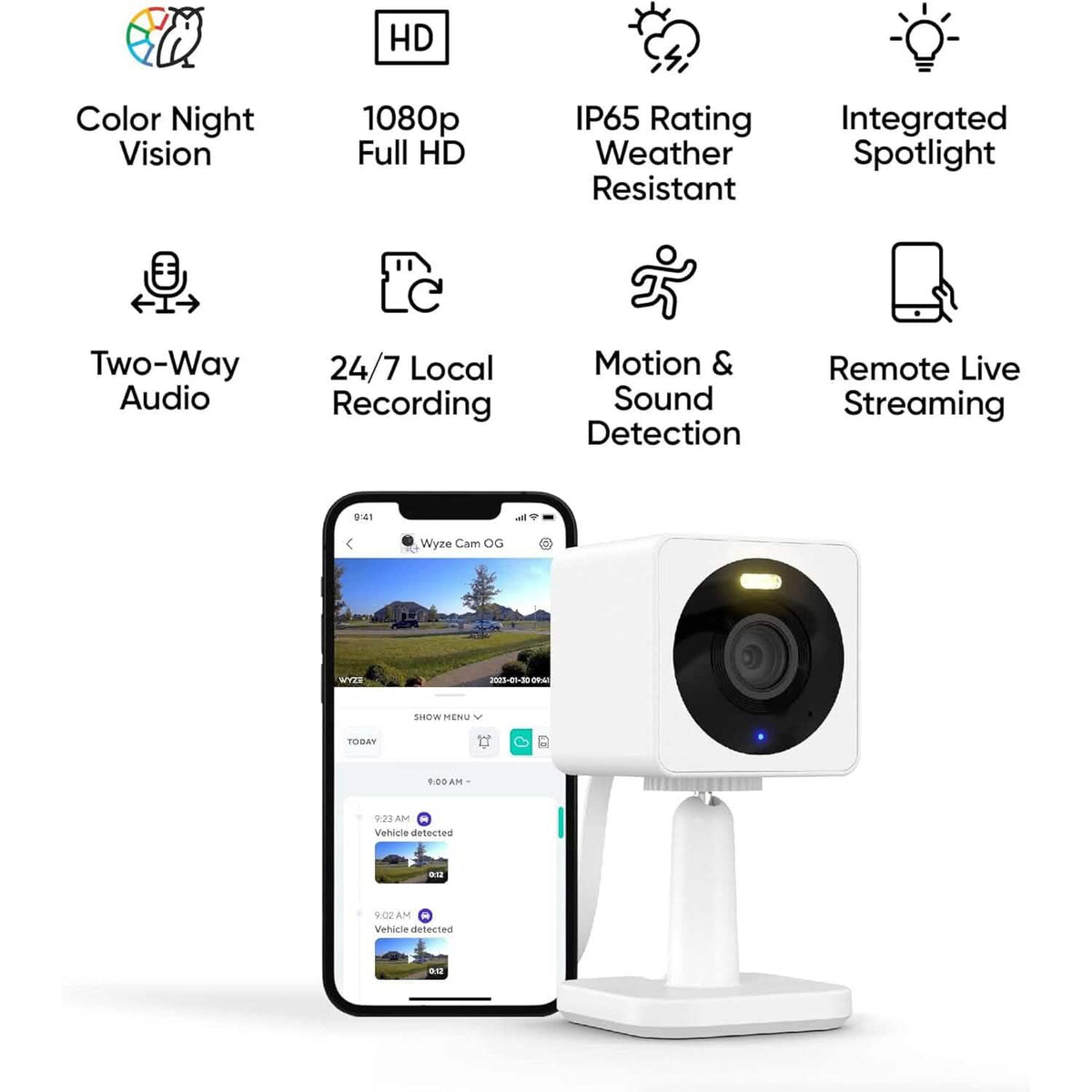 WYZE Cam OG 1080p HD Wi-Fi Security Camera  (Refurbished)