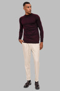 Men's Damson Half Turtleneckneck  Knitwear - Wessi