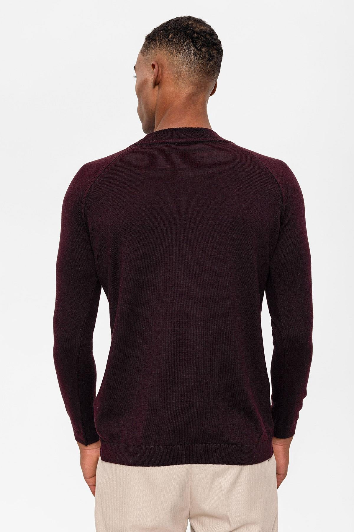 Men's Damson Half Turtleneckneck  Knitwear - Wessi
