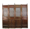 Z-Set of 4 Antique Lattice Screen Door Panel