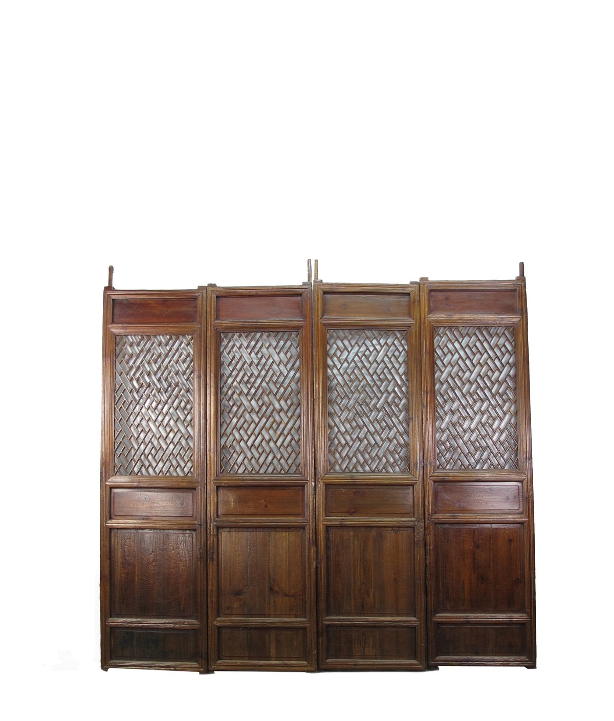 Z-Set of 4 Antique Lattice Screen Door Panel