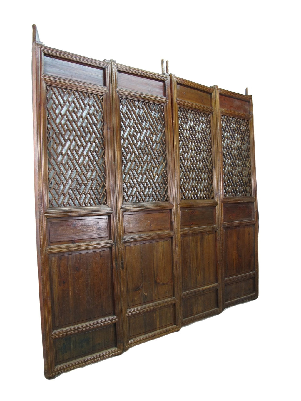 Z-Set of 4 Antique Lattice Screen Door Panel