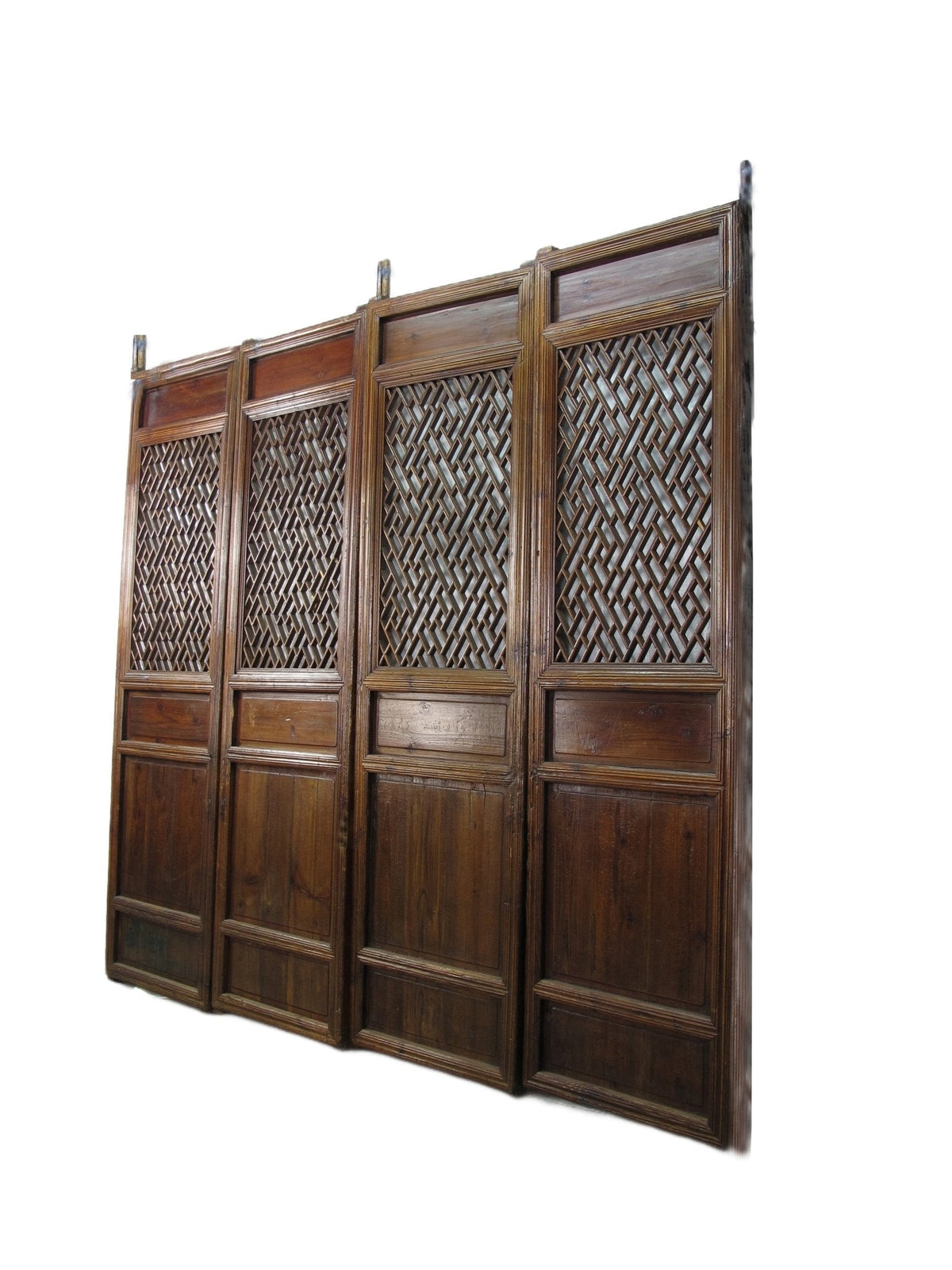 Z-Set of 4 Antique Lattice Screen Door Panel