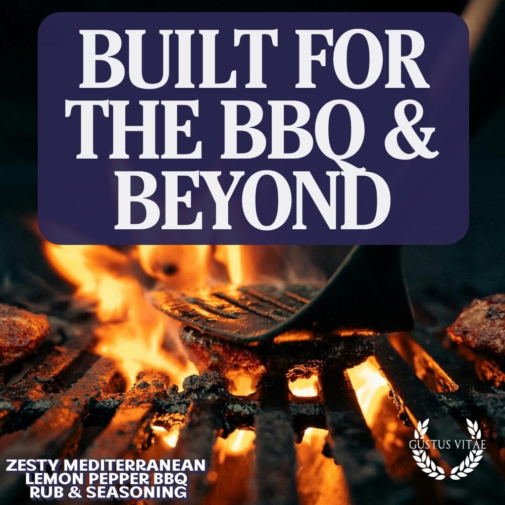 Zesty Mediterranean Lemon Pepper BBQ Rub & Seasoning